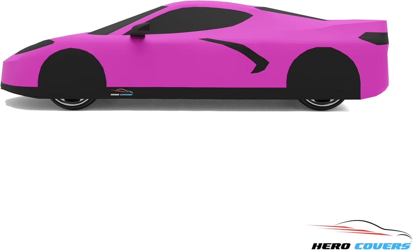 C8 Car Cover Fit for Corvette C8 Indoor and Outdoor Protection (Pink)