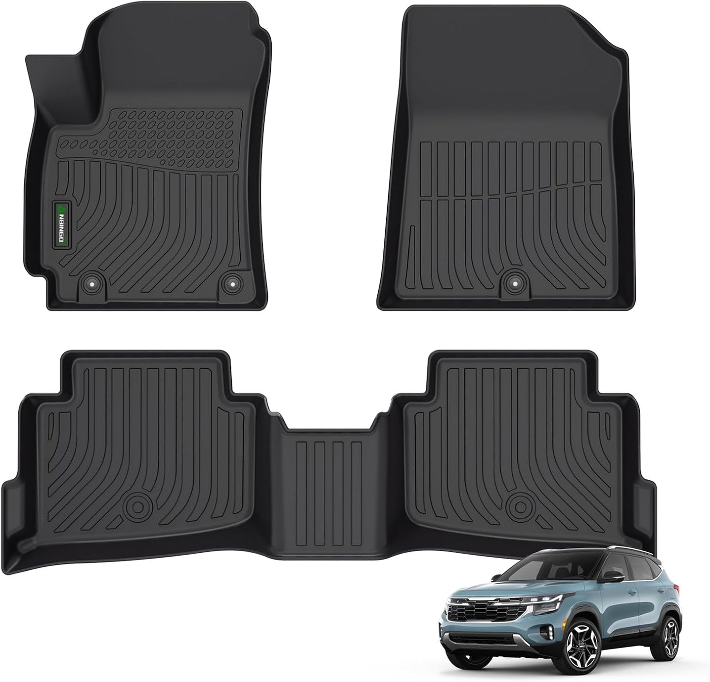 ANBINGO® Floor Mats Custom for 2021-2024 2025 2026 Seltos S FWD & AWD | LX AWD | EX AWD | EX FWD | SX AWD; 2022-2023 Seltos Nightfall AWD; 2024 2025 2026 Seltos X-Line AWD, (Only for U.S.A. & Canada)
