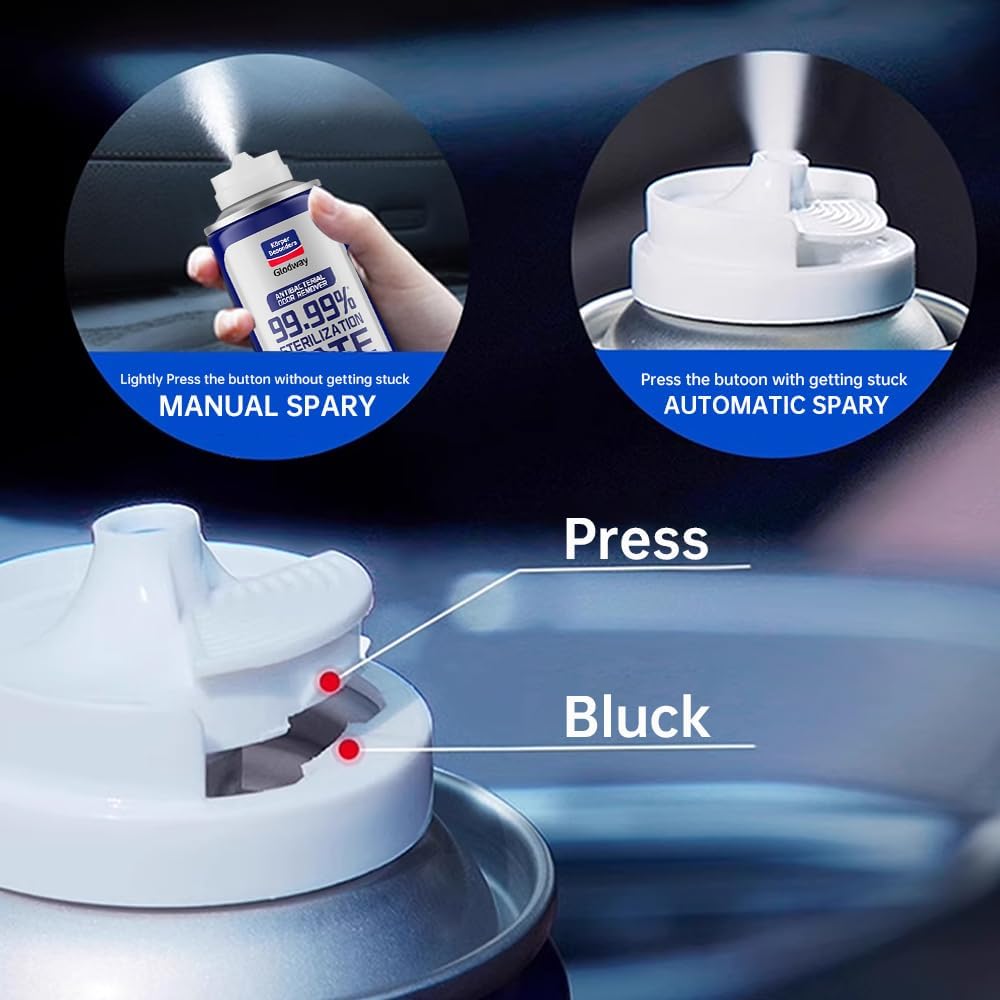 Glodway Whole Car Air Refresher,Odor Eliminator Remover Spray For Car,Scents Freshener With Odour Eliminator Technology,Long-Lasting Scent,6 Ounce(Pack of 3)