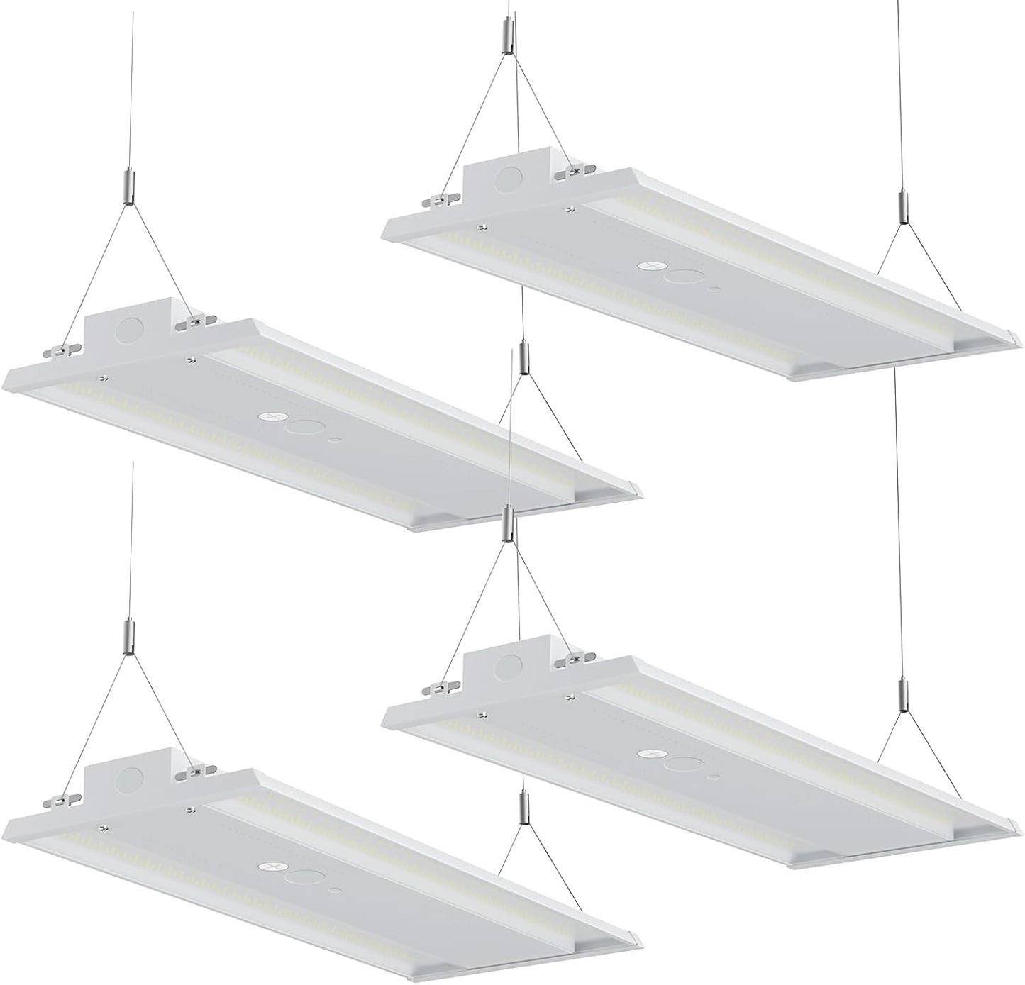 LED Linear High Bay Light, 210W High Bay Shop Lights Fixture, Compatible with Industrial 120-277V, 31500LM Linear High Bay Light for Shop Garage Warehouse, UL Complied, 4 Pack, White