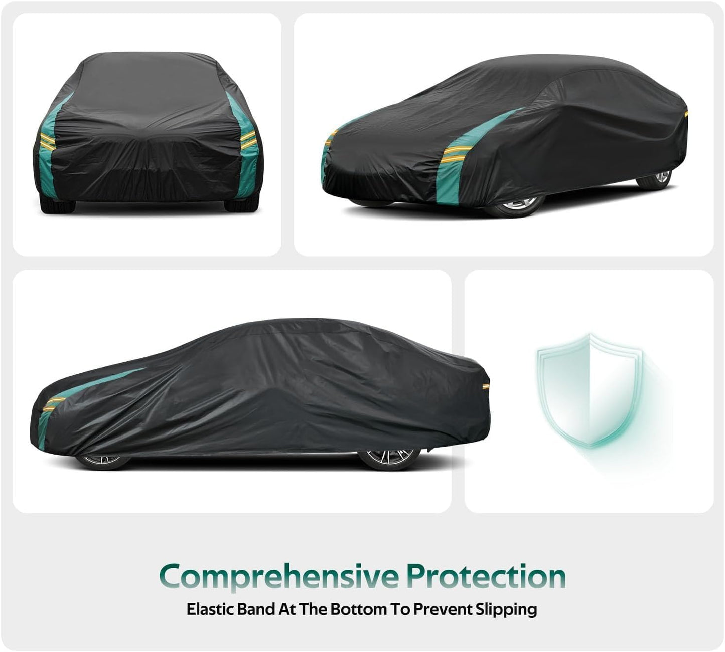 Coupe Car Cover Custom Fit for Mercedes C Class C220 C250 C300(2007-2025), Waterproof All Weather for Automobiles, Outdoor Full Cover with Windproof Clip Straps.