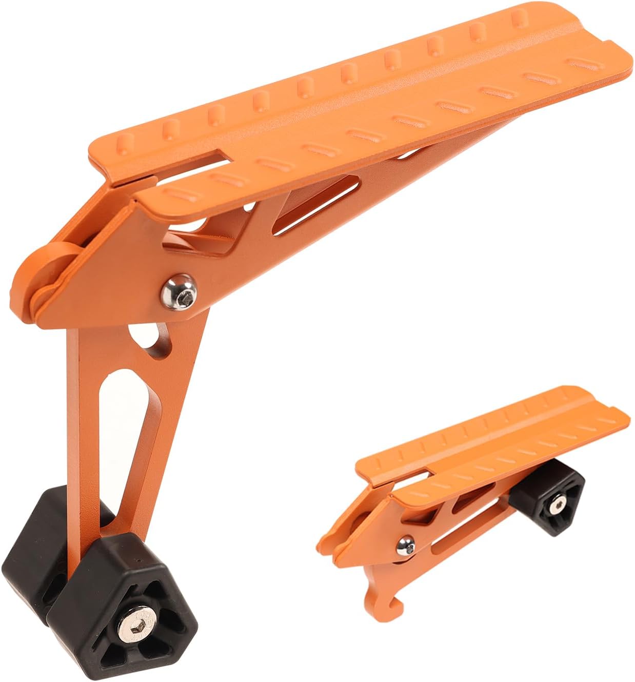 COWVIE Foldable Car Door Step Stand Pedal - Access to Vehicle's Top Roof Both Feet Stand Pedal Ladder for Most SUV Truck Jeep Orange