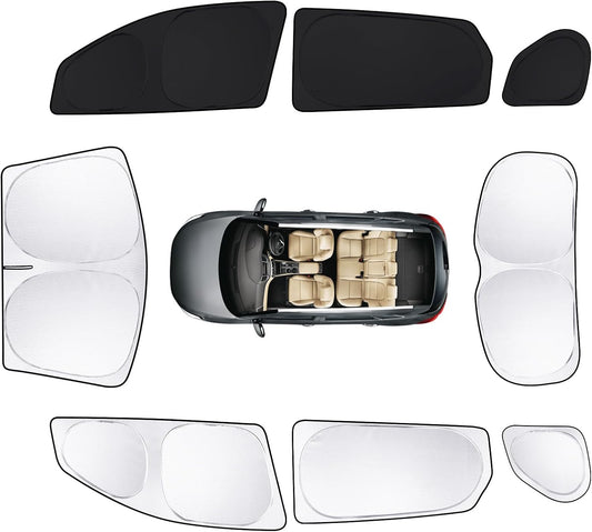 8pcs Car Window Shades for Hyundai Tucson 2016-2021 (Not 2022 Tucson) Accessories,Windshield Side Rear Full Sunshade,Sun Visor UV Blocking, Privacy Protection and Blackout for Camping Outdoor