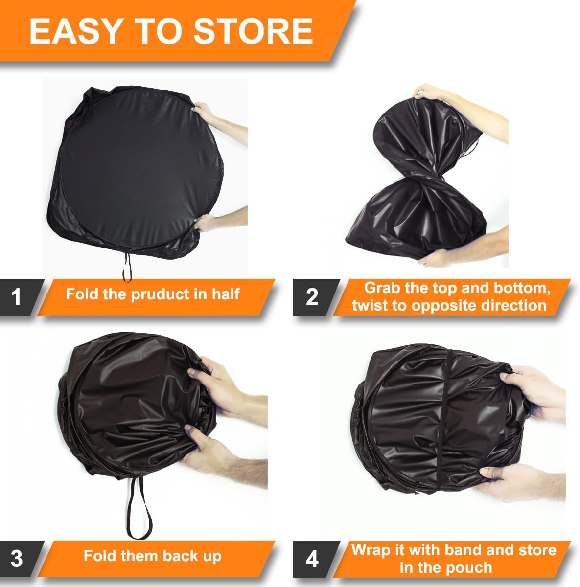 Gven Windshield Sun Shade, Vehicle Car Sun Shade Windshield Funny Yellow Beach Foldable Car Sunshade for Trucks SUV Cars Blocks UV Rays Keep Your Vehicle Cool (Yellow Sunset, L)