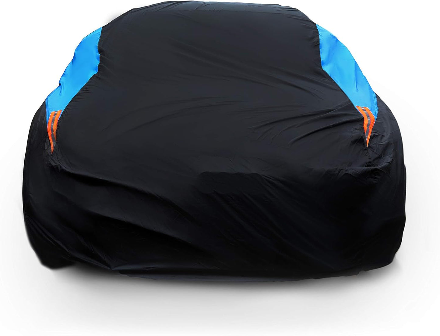 MORNYRAY Waterproof Car Cover All Weather Snowproof UV Protection Windproof Outdoor Full Coupe/Cabrio Car Cover, Universal Fit for Coupe/Cabrio (Fit Coupe/Cabrio Length 192-203 inch, Blue)