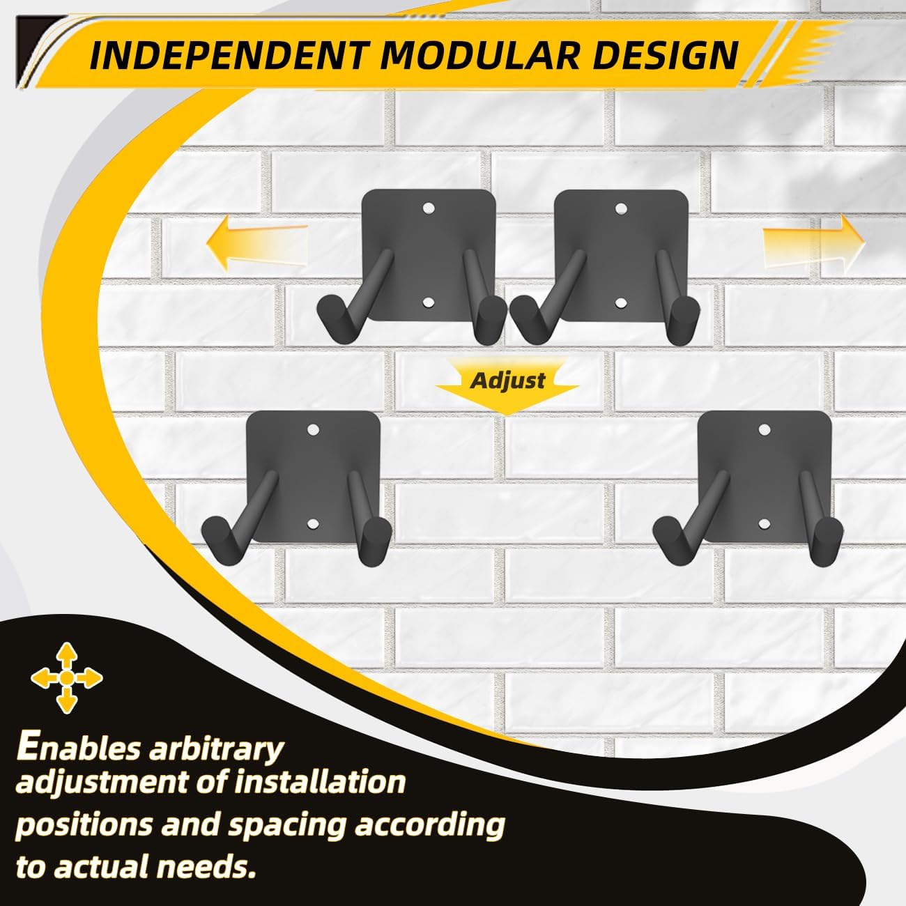 Garage Storage Hooks Heavy Duty Steel Tool Organizer Wall Mount Hangers Hooks Racks for Ropes Hoses and Garden Yard Tools Organization Holder Bulk Items Hanging Tool 9 Inch (2 PACK)