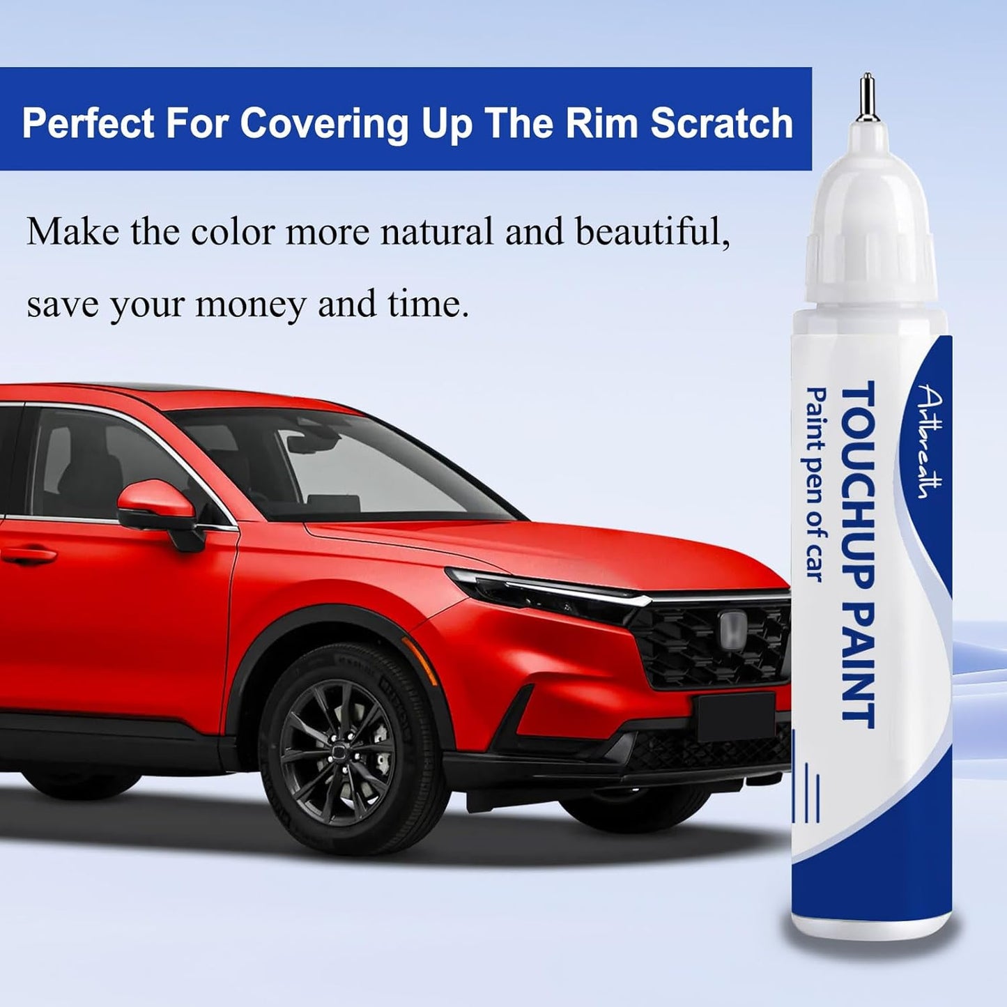 Radiant Red Metallic(R-569M) Touch Up Paint for Honda-Exact Match–Chips and Nicks Car Paint Scratch Repair Kit Automotive Paint Pen for CR-V/CIVIC/Accord/HR-V/Pilot/Odyssey/Ridgeline/Passport