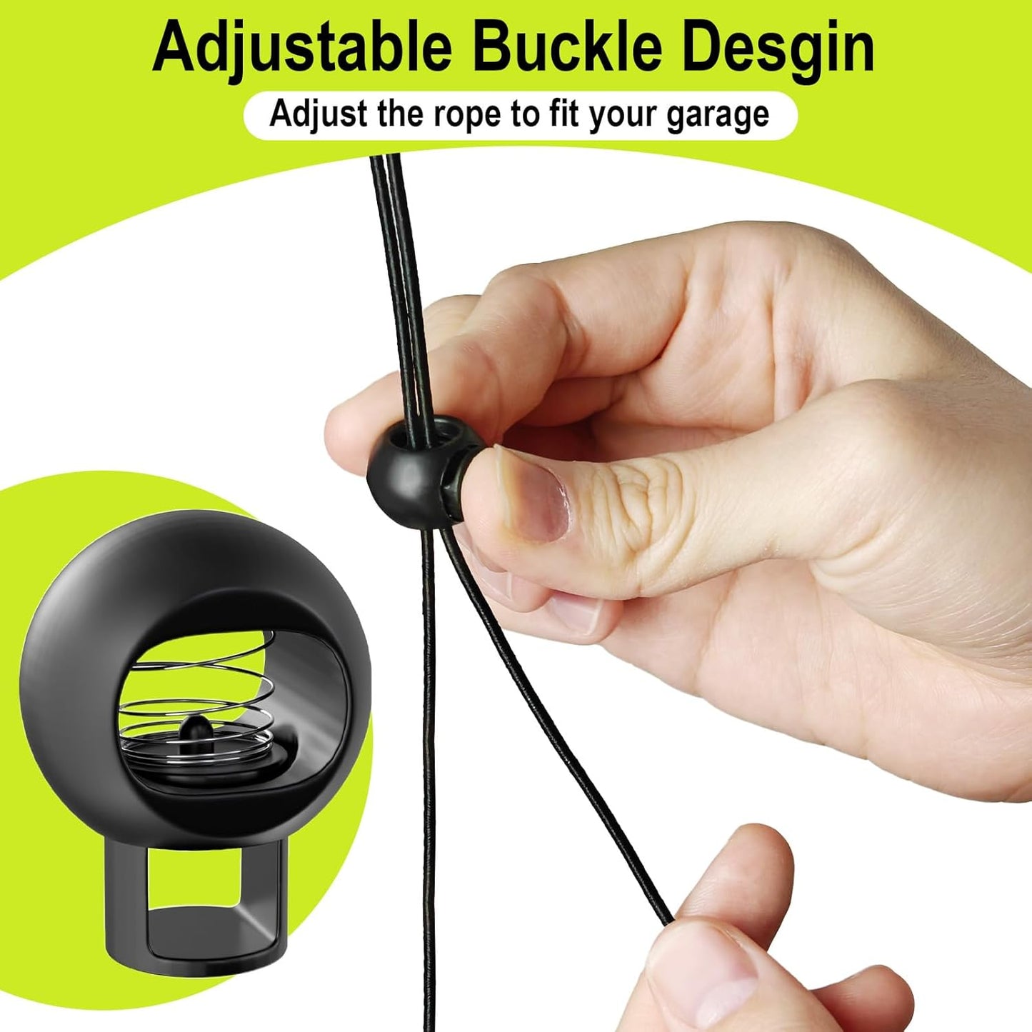 Garage Tennis Ball Parking Aid, Parking Guide System for Garage Accessories, Stop Indicator, Parking Assist Ball, Aid-Parking Kit, Garage Car Stopper, Pack of 2