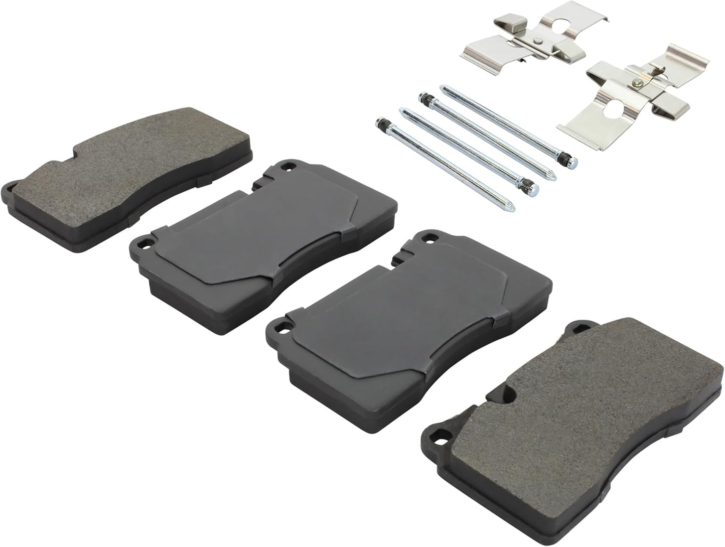 Premium Semi-Metallic Front Brake Pads (1001-1129M) Compatible with Ferrari 612 Scaglietti 2011-2005, Volkswagen Touareg 2018-2006