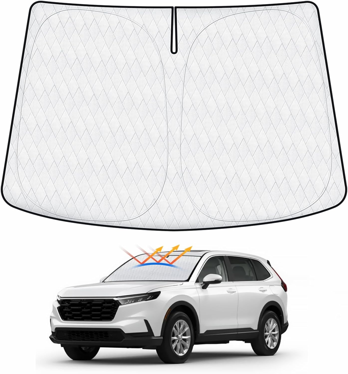 Cartist Windshield Sun Shade Custom Fit for Honda CR-V 2023 2024 2025 Accessories Foldable Car Front Window Sunshade Sun Visor Protector
