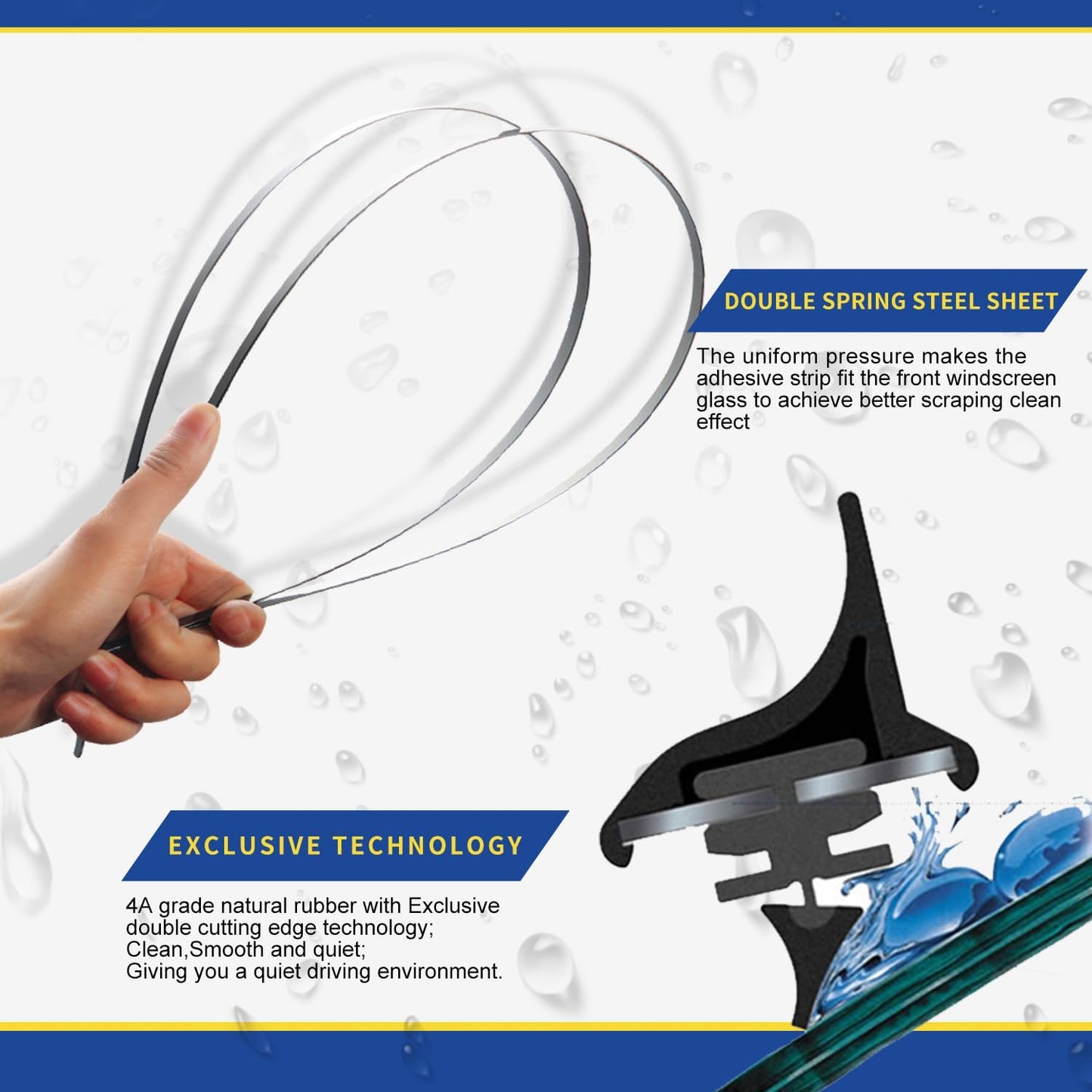 3 Wipers Factory Replacement For Subaru Outback 2020-2022 2023 2024 Original Equipment Replacement Windshield Wiper Blades Set 26"+18"+16" (Set of 3)