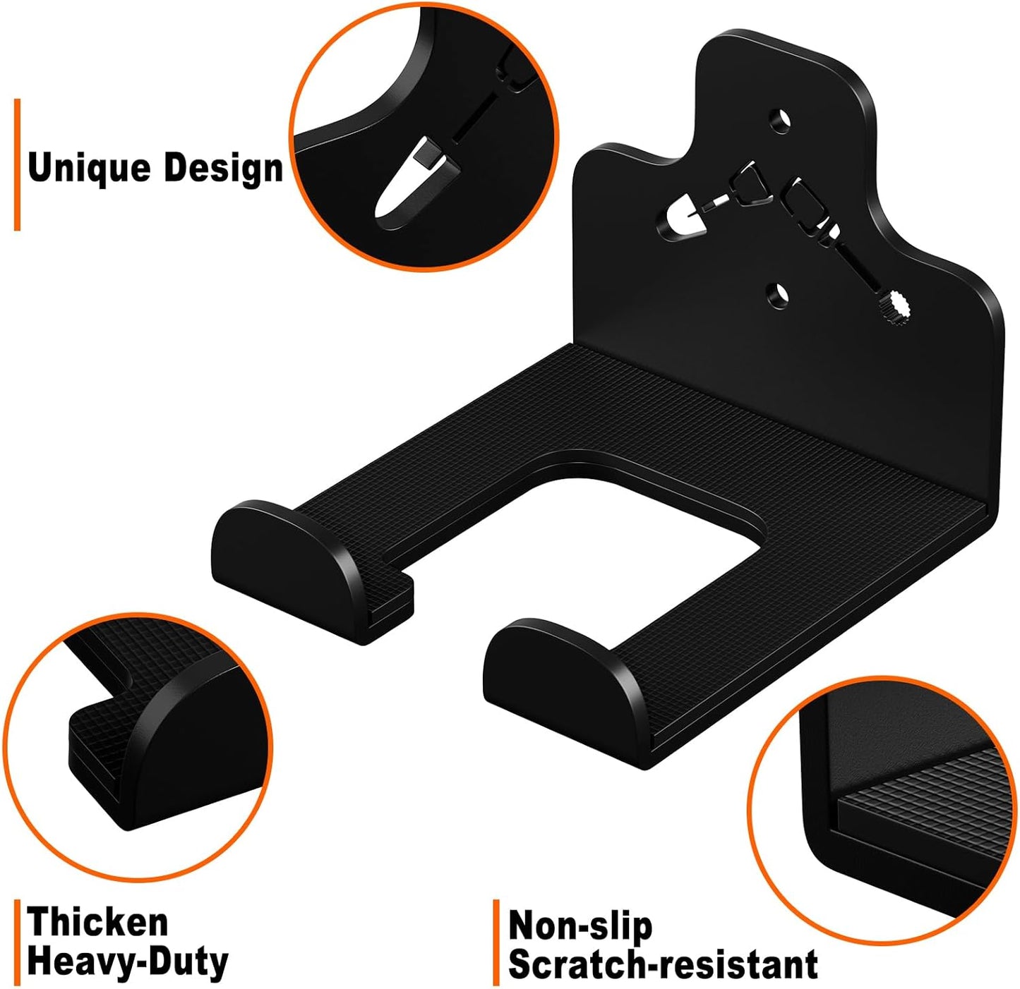 Garage Organization Storage Trimmer Rack, Garden Power Tool Hanger for Grass Trimmer, Hedge Trimmer, Garden Tools, Heavy Duty Weed Whackers Holder Wall Mounted Tool Organizer, 1 Pack