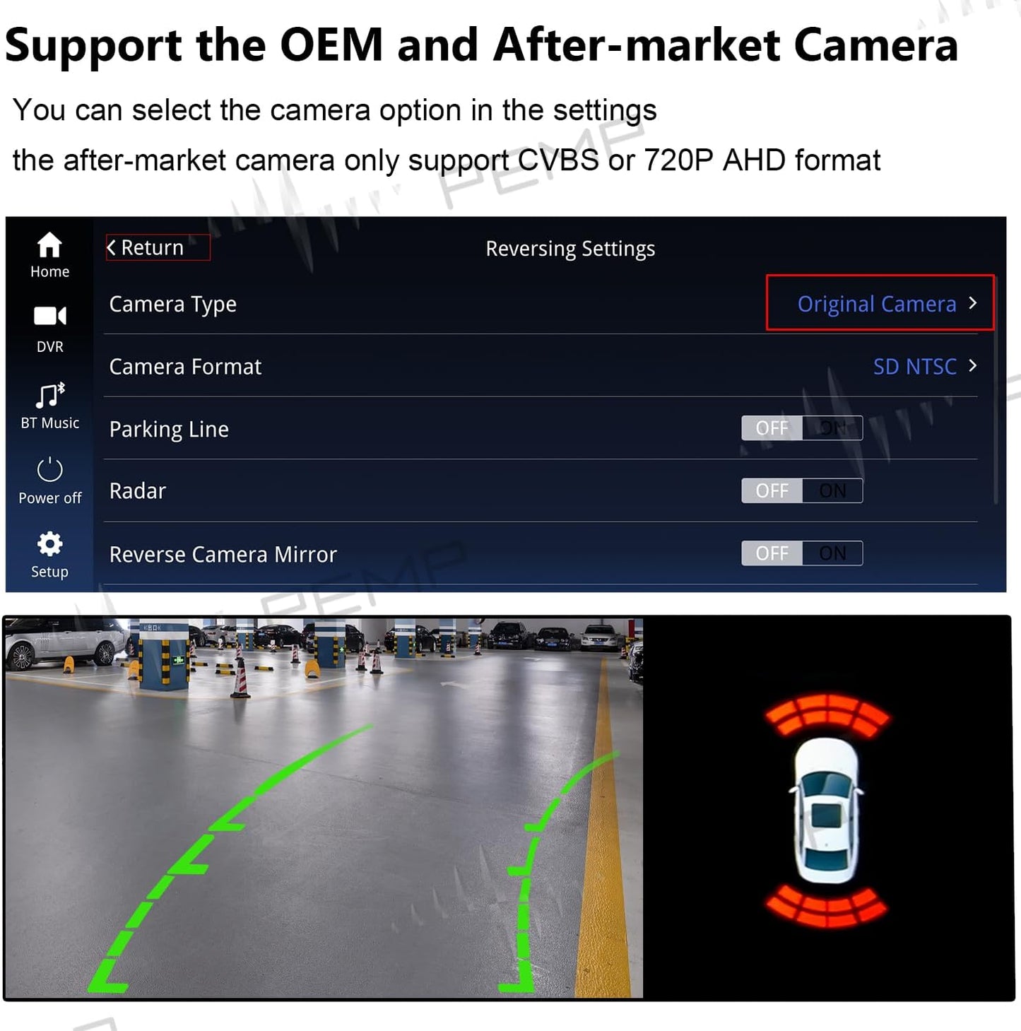 PEMP Linux 12.3" Ultra-Thin Screen E70 E71 CIC Wired and Wireless CarPlay Retrofit Android Auto, 1920 x 720 Display Mirror Link Car Radio Bluetooth Video Player Screen for BMW X5 X6 (2010-2012)