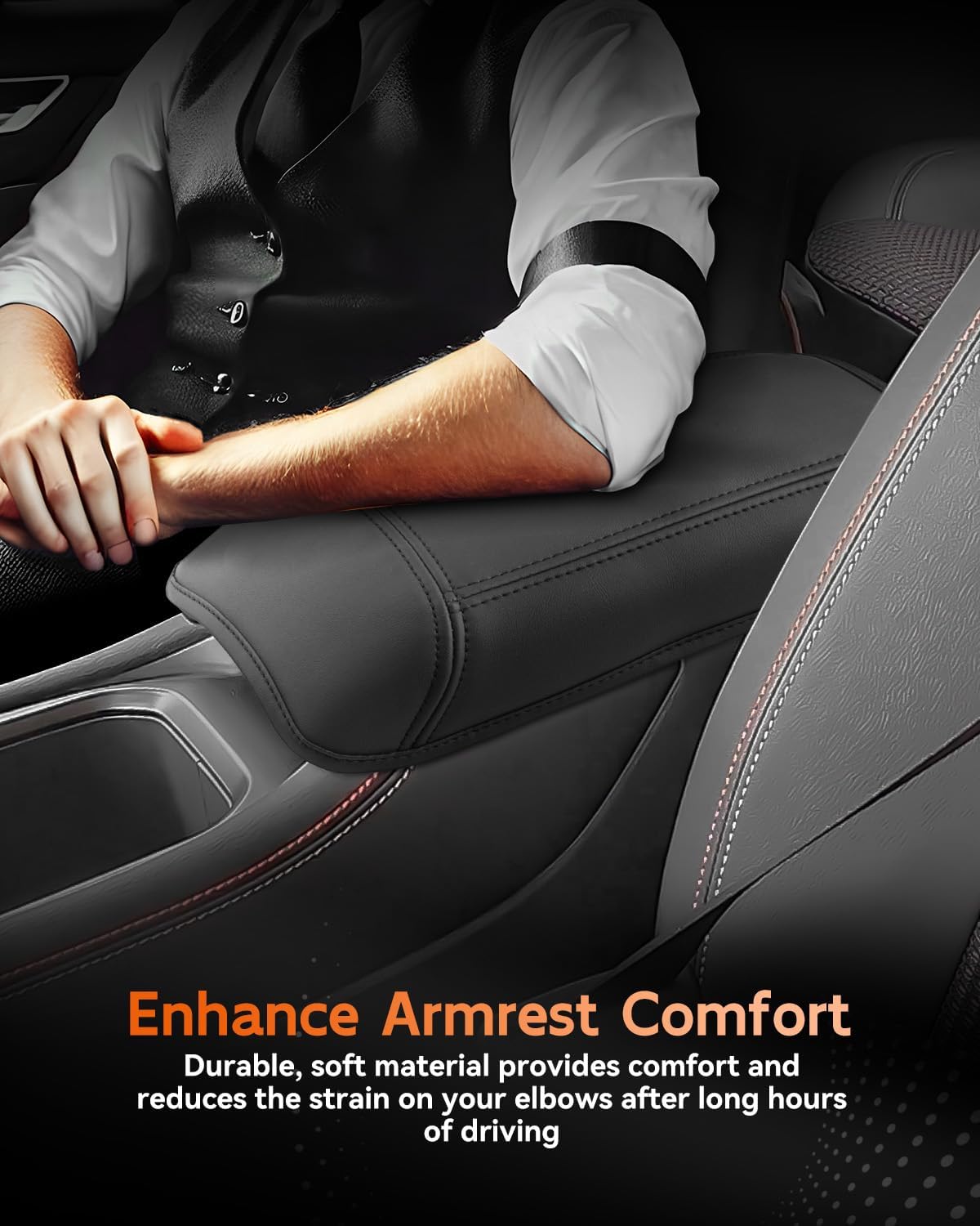 CDEFG for 2025 Nissan Kicks Center Console Cover Armrest Box Cover for Kicks (S, SV, SR) 2025+ Accessories Console Arm Rest Protector