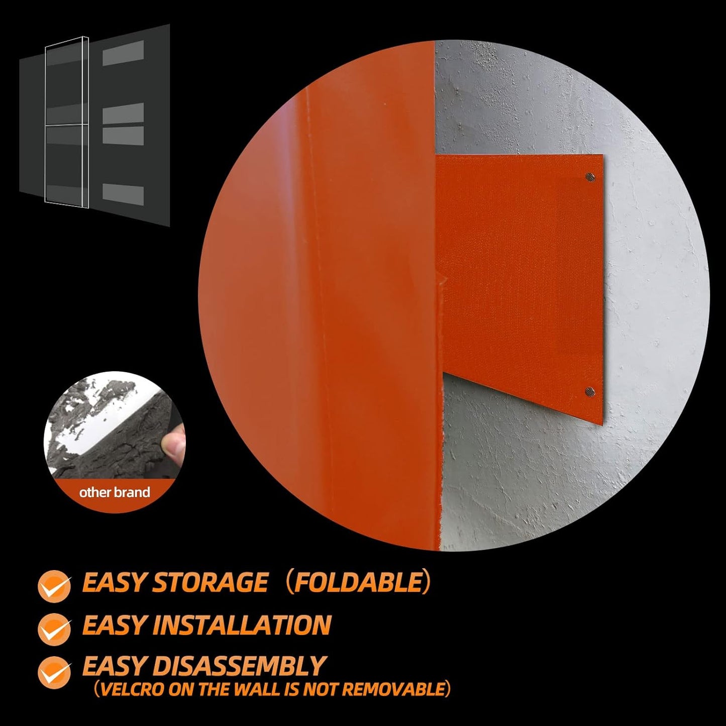 PROGOAL 2"/4" Thick Foam Protection Wall Pad，Gym Basketball-Court Protectors，Durable Waterproof Padding for Wall-Mounted Basketball Hoops(60" L x 20" W)…