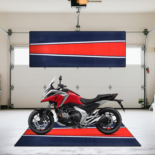 Motorcycle Mat, 78" L x 31" W Motorcycle Garage Mat Waterproof, Non-Slip, Heavy-Duty Surface for Display Decoration, ATVs & Workshop Use – Easy to Clean & Reusable