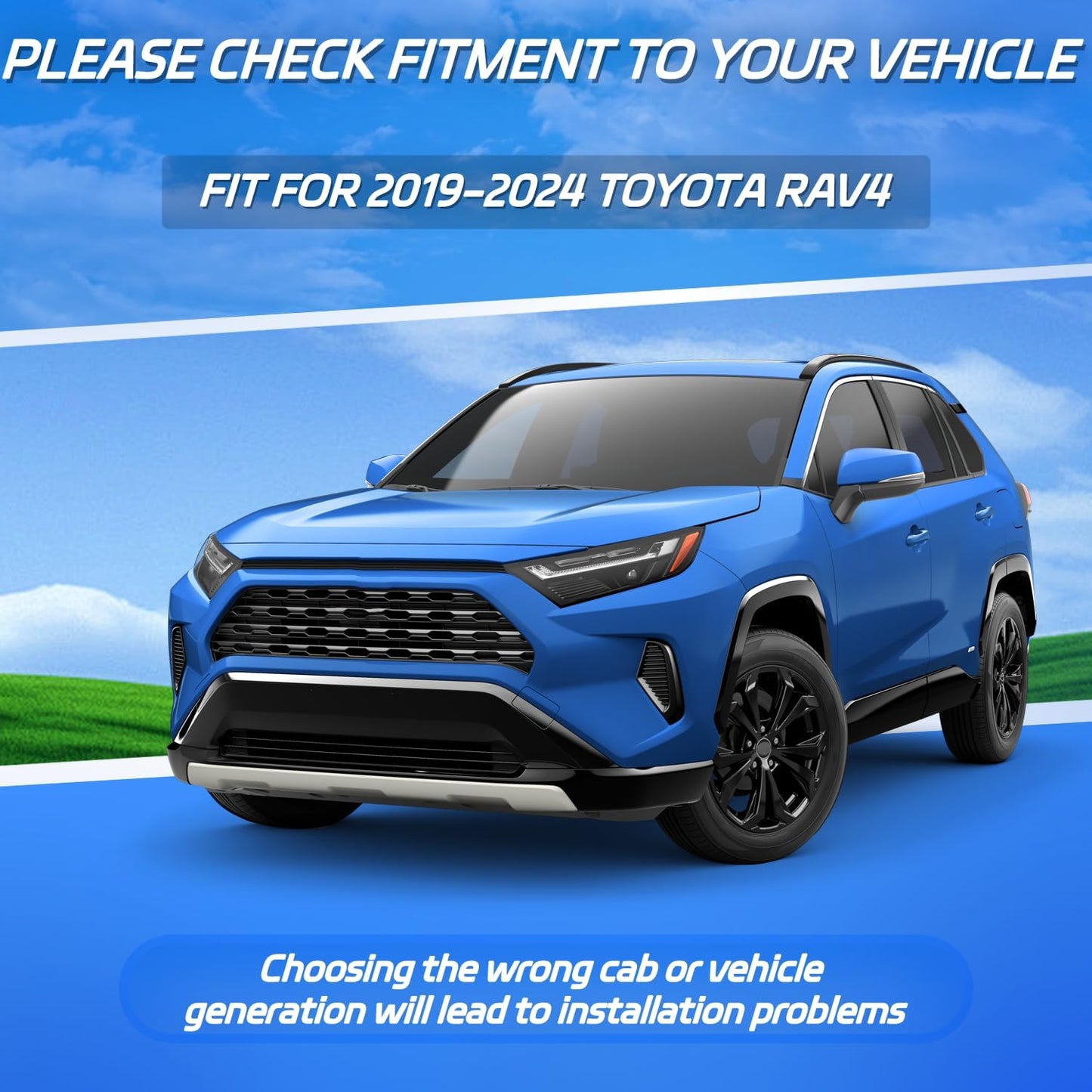 4 PCS in-Channel Window Rain Guards Fit for 2019-2025 Toyota RAV4, Smoke Tinted Vent Window Visors, Window Vent Deflector, Sun Visors Vent Shades, Car Accessories 2020 2021 2022 2023 2024