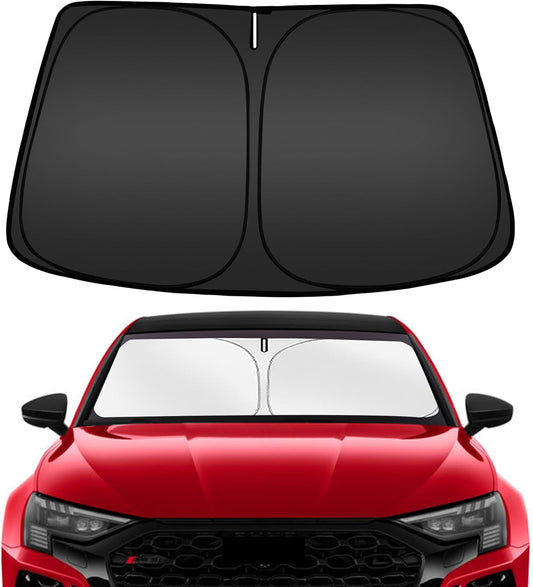 ARISMOTOR Windshield Sun Shade for Audi A3 2022-2025, Custom Fit Foldable Front Window Sunshade Sun Visor Protector, Block UV Rays Keep Your Car Cooler