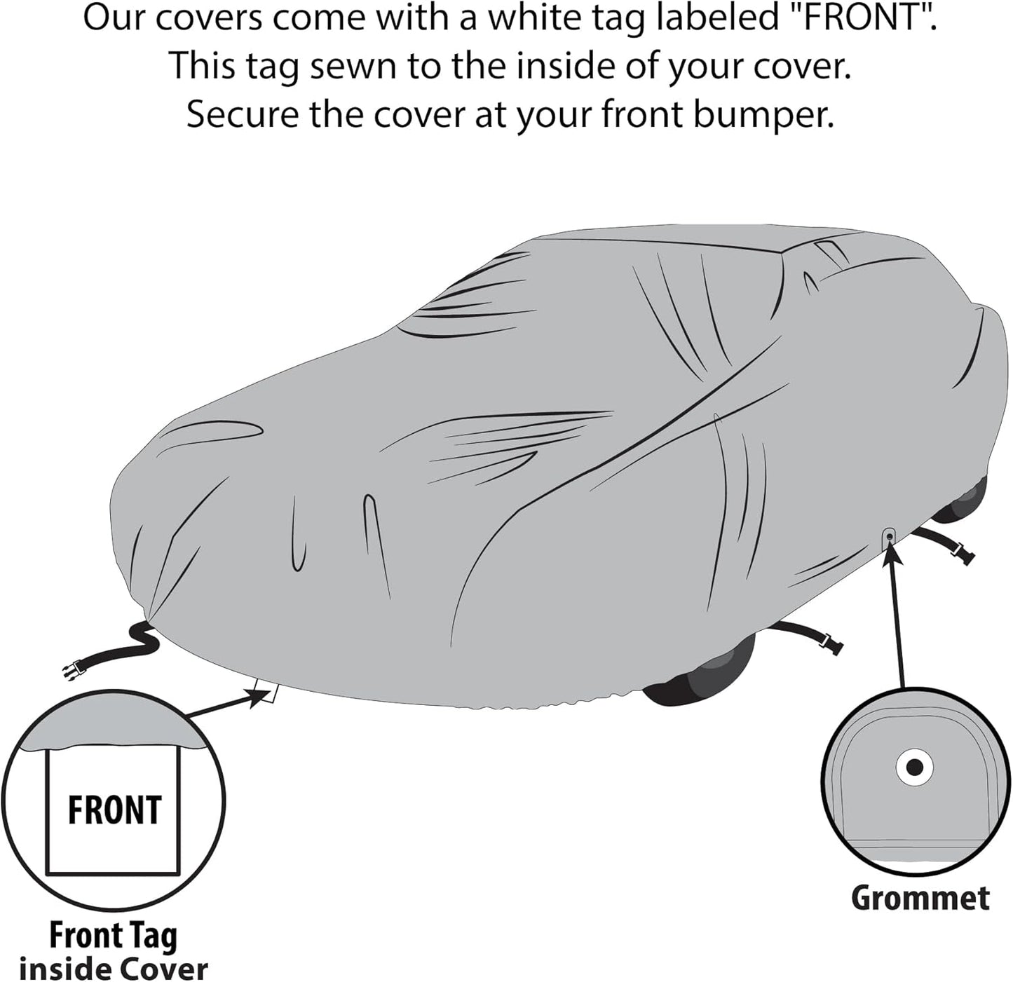 5 Layer Car Cover for Cadillac Series 63 1941-1942, Semi Custom Fit Full Coverage Pollution, Dust, Sun, Snow, Rain, Hail All Weather Protection, Breathable
