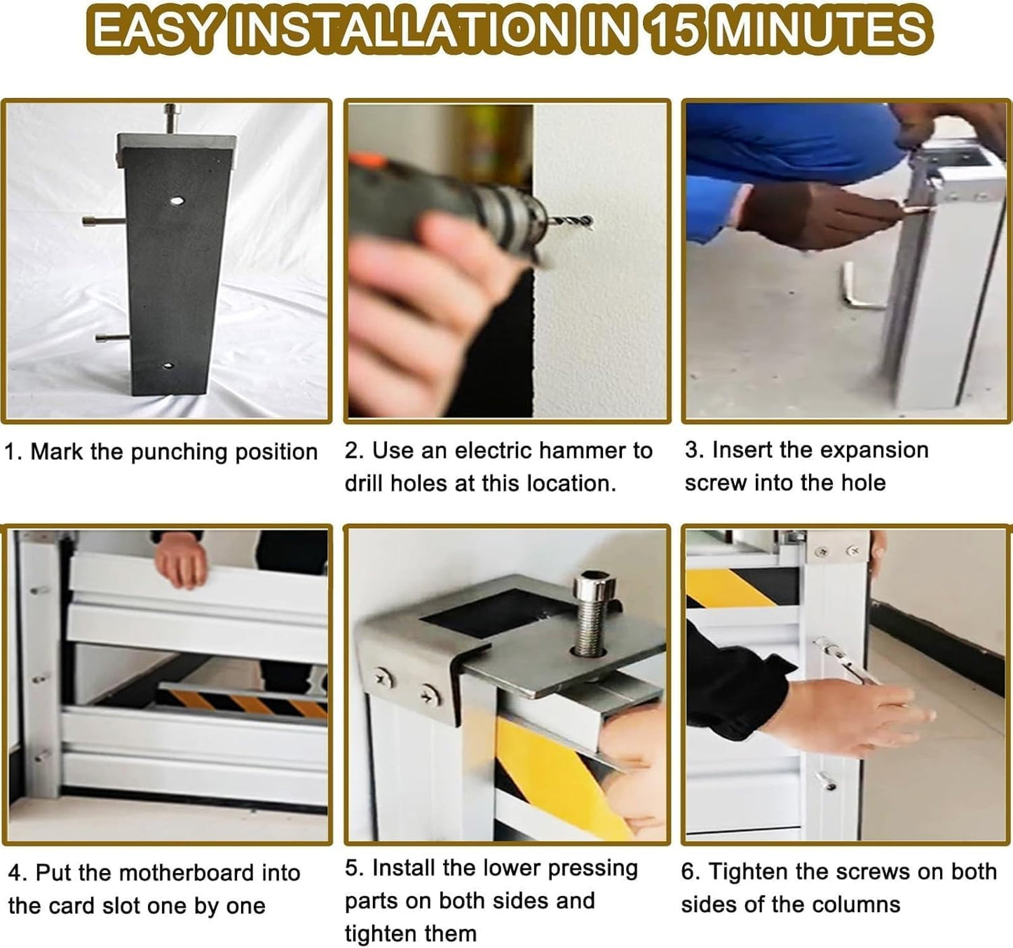 Reusable Heavy Duty Aluminum Flood Barriers for Home Exterior, Flood Protection Barriers Water Barrier Door Quick Detachable Garage Doors Detachable Mobile Rain Water Baffle ( H 23.6 inch L 19.5FT)