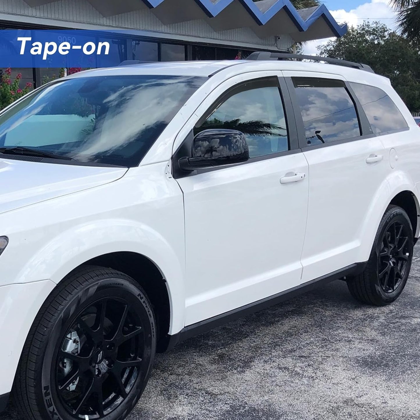 Window Visors Rain Guards Shield for 2009-2020 Dodge Journey, Window Vent Wind Deflectors Visors Shades for 09-20 Dodge Journey