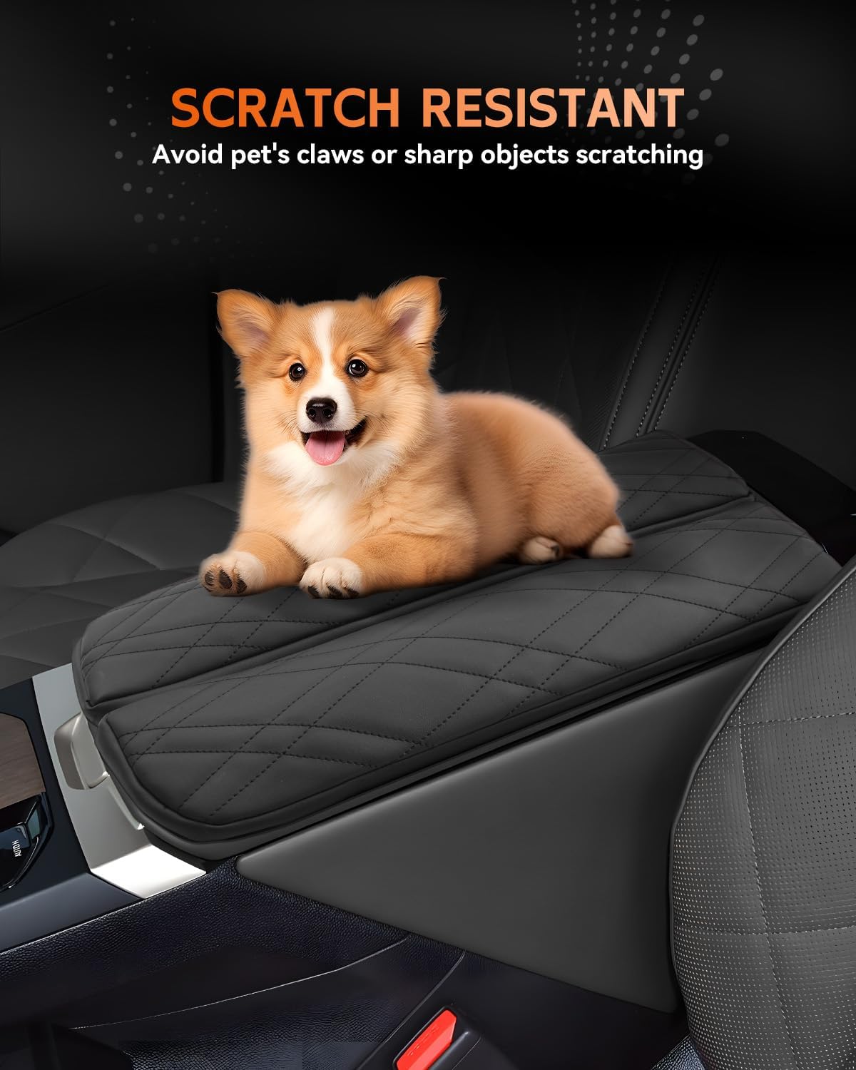 CDEFG for 2022-2025 BMW iX Center Console Cover Armrest Box Cover for 2023 2024 2025 iX (xDrive50, M60) Accessories Console Arm Rest Protector