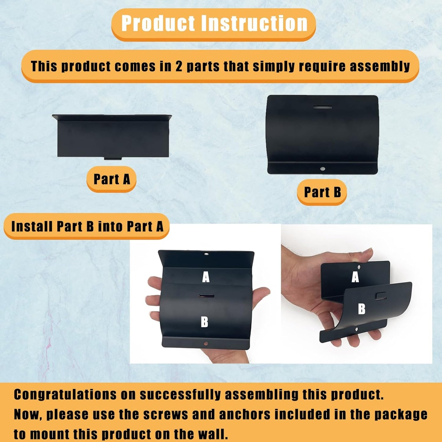 Heavy-Duty Wall Mount Ladder Hooks for Storage - Wheelbarrow Hangers for Garage Wall - 1 Pack