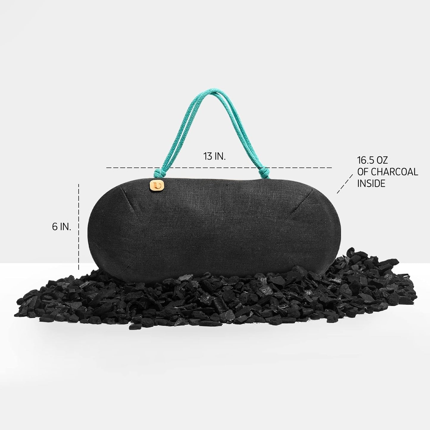 Car Air Freshener - Lasts 365+ Days - No Chemicals - 100% Activated Bamboo Charcoal - No Fragrance Deodorizer, Auto Odor Eliminator - Absorb Smoke Smell [2Pk]