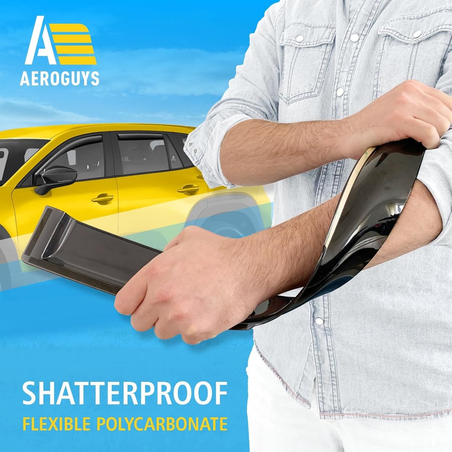 Extra Durable Window Deflectors in-Channel Window Visors Rain Guards Fit for Mazda CX-50 2023-2025, Sun Visors, Wind Vent for Shades, Exterior Car Accessories - 4pcs. AG0755