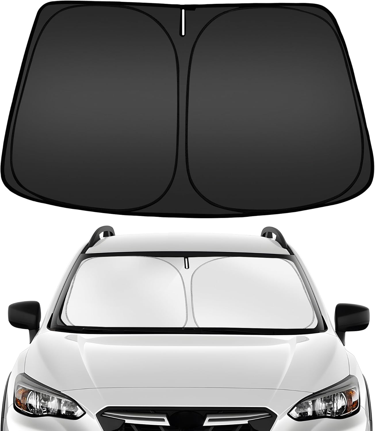 ARISMOTOR Windshield Sun Shade for S-ubaru Crosstrek 2018-2023, Custom Fit Foldable Front Window Sunshade Sun Visor Protector, Block UV Rays Keep Your Car Cooler
