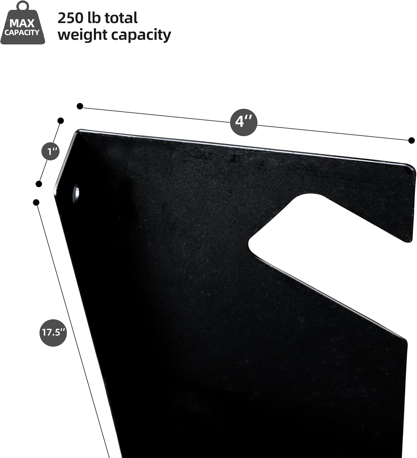 CZWL&HG Garage Tool Organizer Wall Mount – Heavy-Duty Solid Steel Rack for Shovels, Rakes, Long-Handled Tools – Horizontal Shed/Yard Storage Holds 250 lbs with Rustproof Mounts