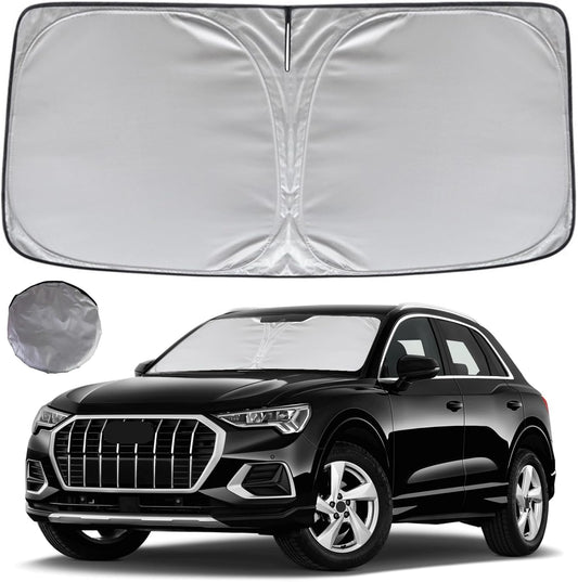 KAYZT Windshield Sun Shade for 2019-2025 2026 Audi Q3 SUV Foldable Sunshade Front Window Custom Fit Car Accessories
