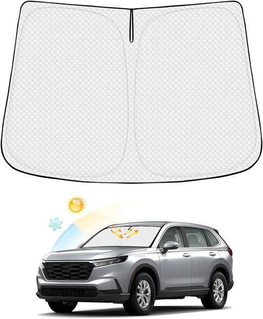 Windshield Sun Shade for Honda CR-V 2023-2025 2026 CRV Accessories Thicken 6-Layer Front Window Sunshade Cover Sun Visor Protector Foldable Block UV Rays Keep Vehicle Cool