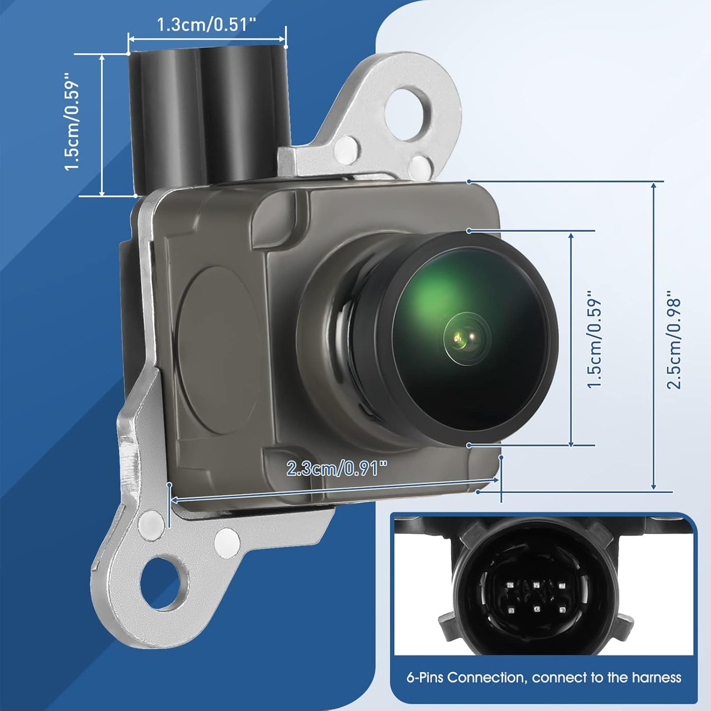 Rear View Backup Camera Compatible with RAM 1500 2500 3500 2013-2018 for Dodge Viper, for RAM 4500 5500 2013-2017, for Chrysler 200 Reversing Parking Assist Camera 56038978AL 56038978AK…