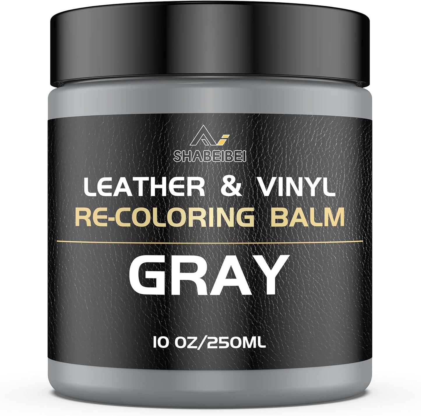 Leather Recoloring Balm,10oz Leather Color Restorer Leather Repair Kit for Furniture Car Leather Scratch Remover, Gray Leather Color Restorer for Couches,Leather Dye Paint for Faded