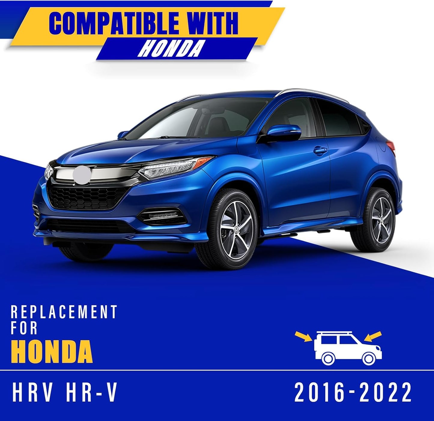 3 wipers Replacement for 2016-2020 2021 2022 Honda HRV HR-V, Windshield Wiper Blades Original Equipment Replacement - 26"/18"/10" (Set of 3) U/J HOOK