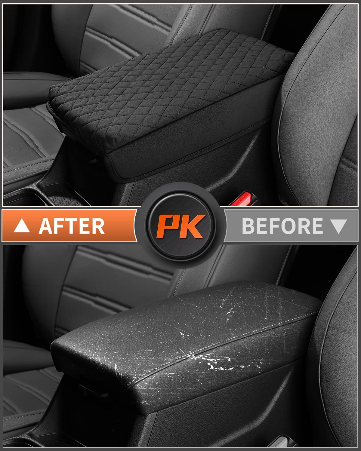 Shademax Center Console Cover for Honda CRV 2026 2025 2024 2023 Accessories CRV Armrest Cover Center Console Cushion Pad Leather Miiddle Console Lid Arm Rest Seat Box Cover Protector Anti-Scratch