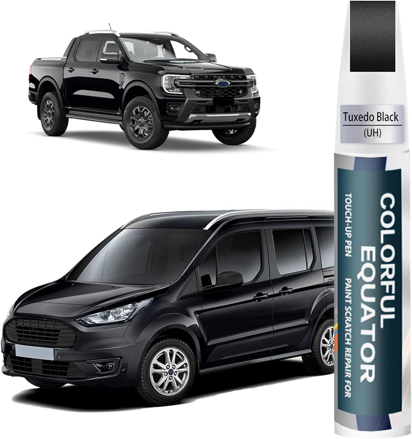UH Tuxedo Black Touch Up Paint for Ford, Car Paint Pen Scratch Repair Two-In-One Touch Up Paint, Premium Car Scratch Remover for Deep Scratches