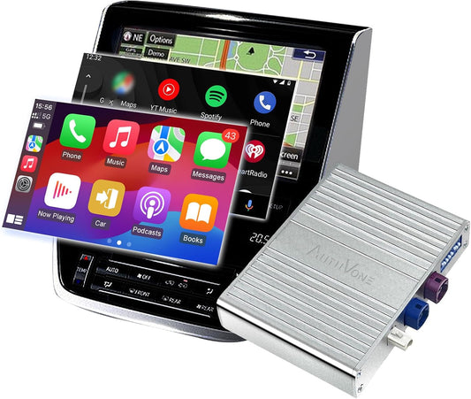 LVDS Wired/Wireless CarPlay Decoder Retrofit Kit for Land Cruiser LC200 2016-2021, Support Wireless Android Auto, Upgrade Car Screen to Phone Mirror, Keep The Factory Screen and Features