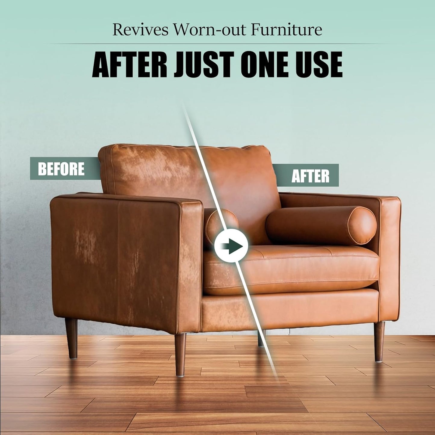 LUXGROVE® Leather & Furniture Repair Salve- Polisher, Moisturizer, and Restorer for Couches and Furniture - Conditioner for Leather Cleaner, Wood, and Vinyl - Repair Salve for Car Seats - 8oz