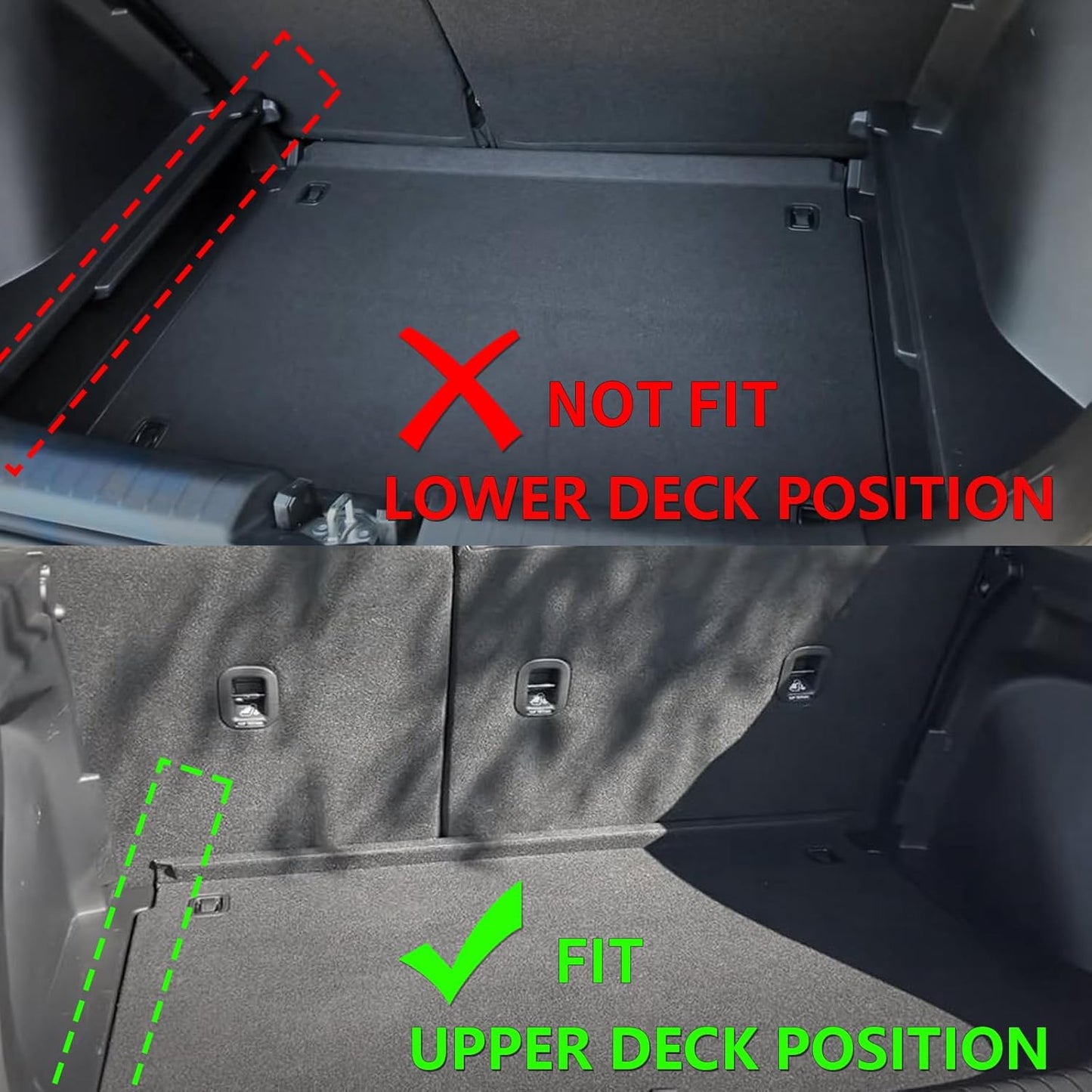 ANBINGO®-Floor Mats & Cargo Liner for Hyundai Venue 2025 2024-2020（Cargo Mat Only for Upper Position） All Weather Car Floor Mat for Hyundai Venue SE/SEL/Limited,Venue Accessories Black