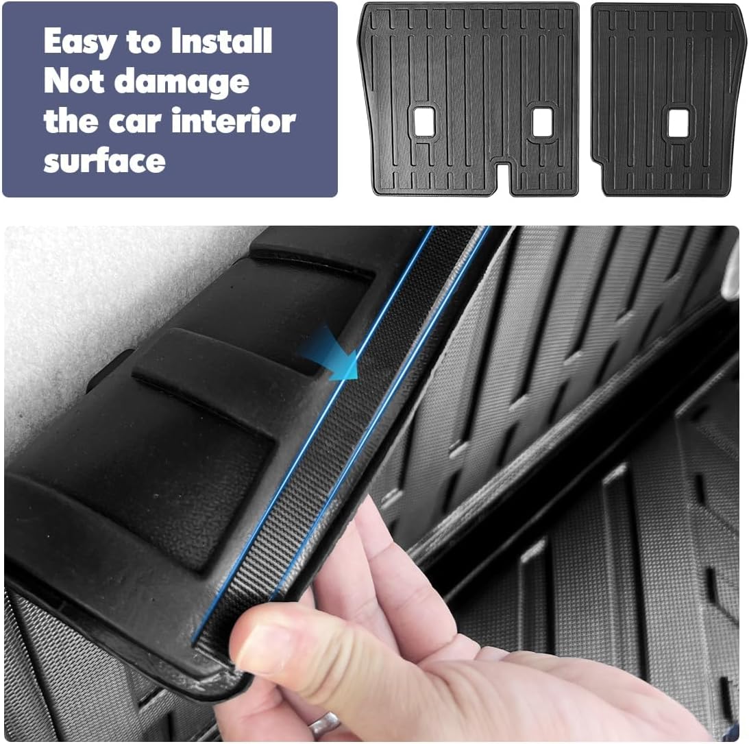 Floor Mats Fit for 2019-2025 Infiniti QX50 Floor Liner Cargo Mats，All-Weather TPE Floor Liner Rear Cargo Trunk Liner Protector for 2019 2020 2021 2022 2023 2024 2025 Infiniti QX50 Accessories