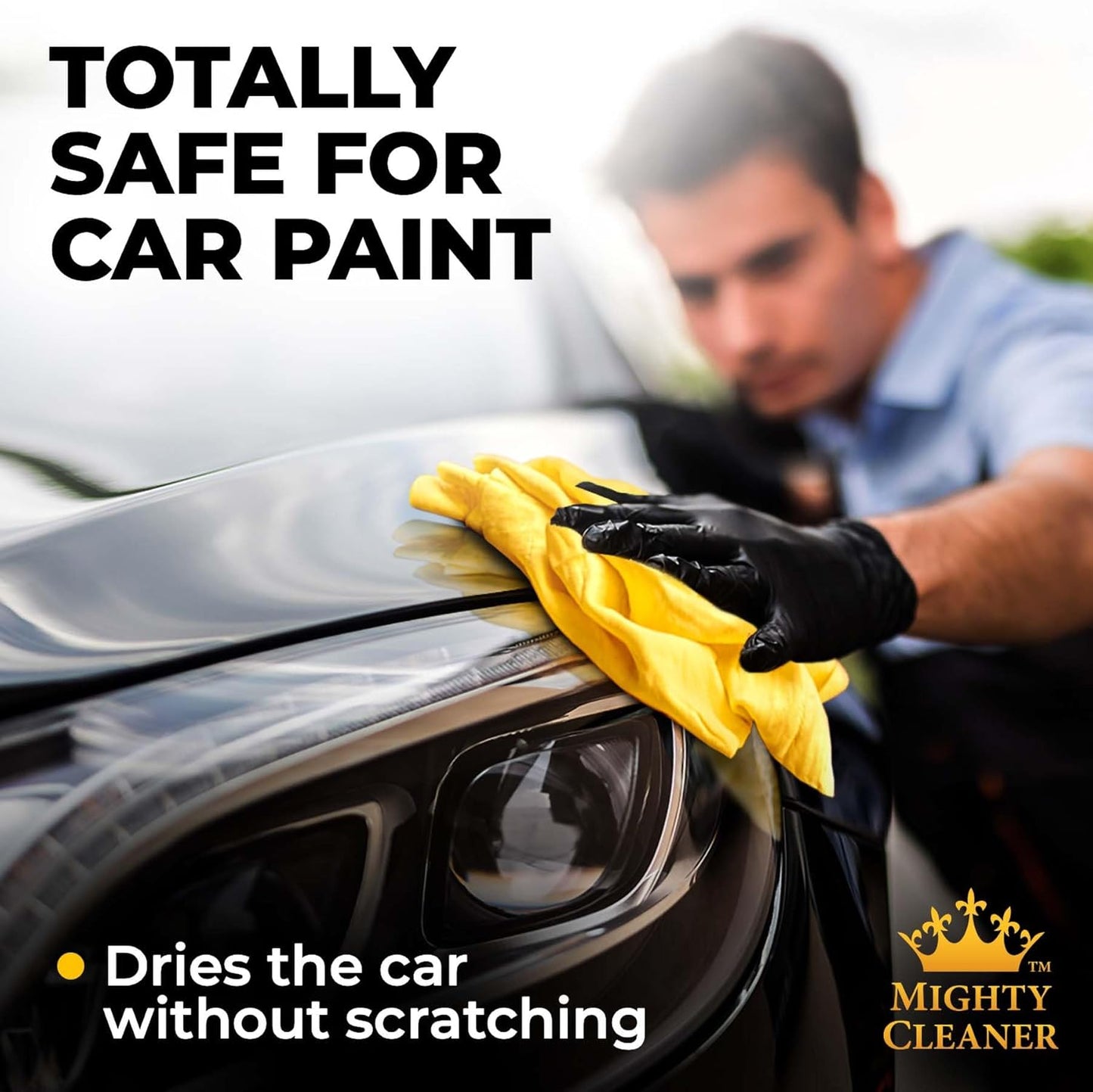 Premium 2pk +1 Free Shammy Cloth - Super Absorbent Chamois Towel - Reusable & Scratch-Free - Soft Car Drying Towels (26"x17")