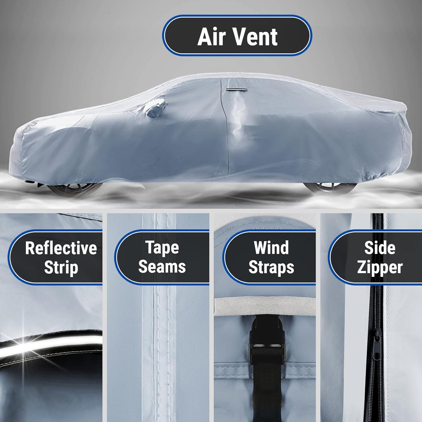 iCarCover Custom Car Cover for 2013-2025 Subaru BRZ, Waterproof All Weather Rain Snow UV Sun Protector Full Exterior Weatherproof Indoor Outdoor Car Cover with Strap