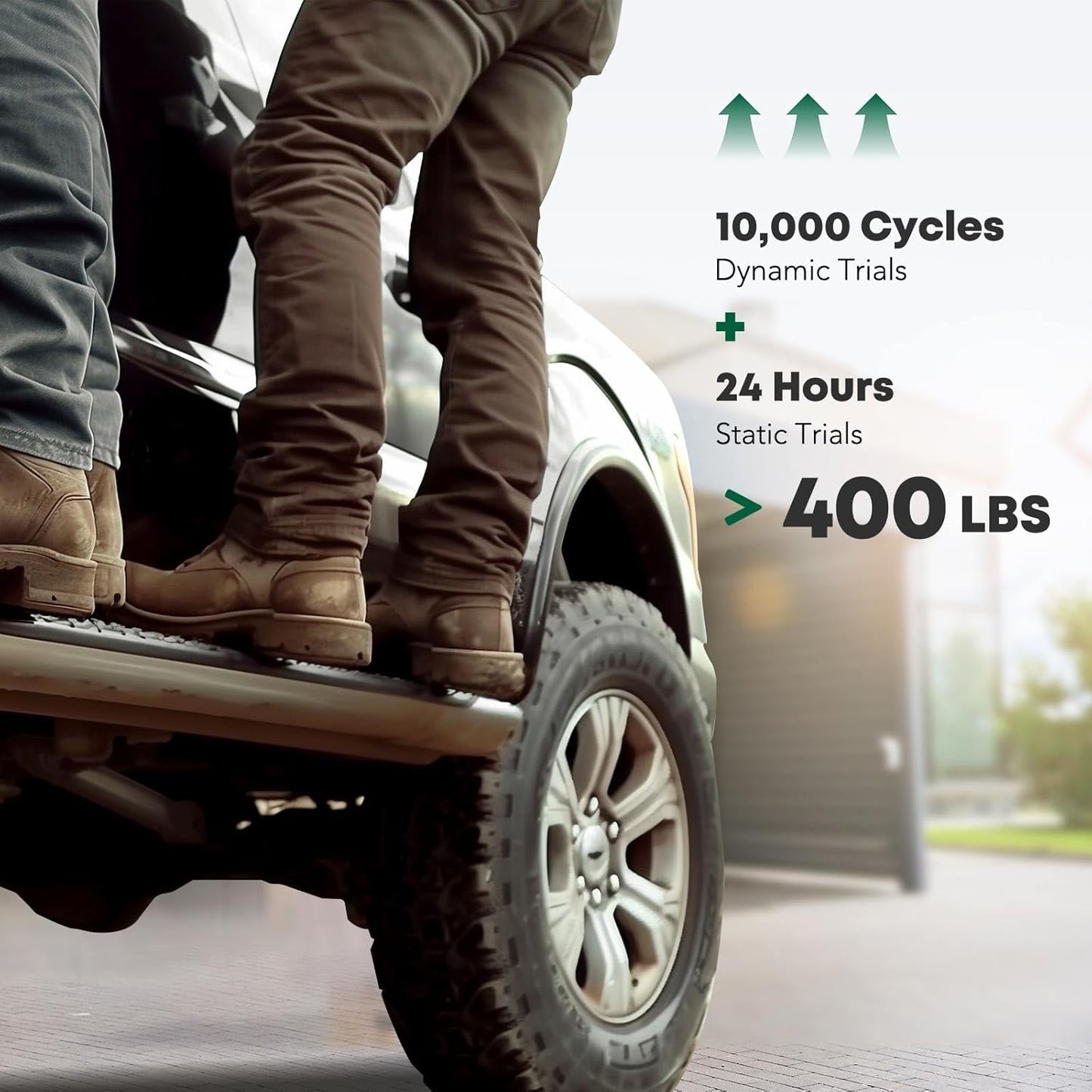 YHTAUTO 3 Inch Running Boards Side Step Bars Fit for 1999-2018 Chevy Silverado & GMC Sierra 1500/2500 HD/3500 HD - Standard/Regular Cab, Carbon Steel Black Powder 90-Degree Bent End Truck Step Rails