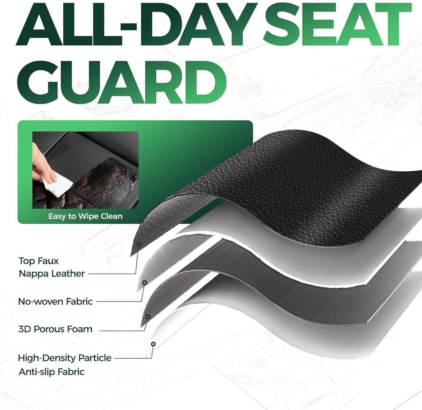 for Jeep Wrangler Seat Covers 4Door JL 2018 2019 2020 2021 2022 2023 2024 2025, Custom Car Seat Cover Full Set, Luxury Waterproof Leather Seat Protectors, Black Red Trim, W/O Rear Cup Holder