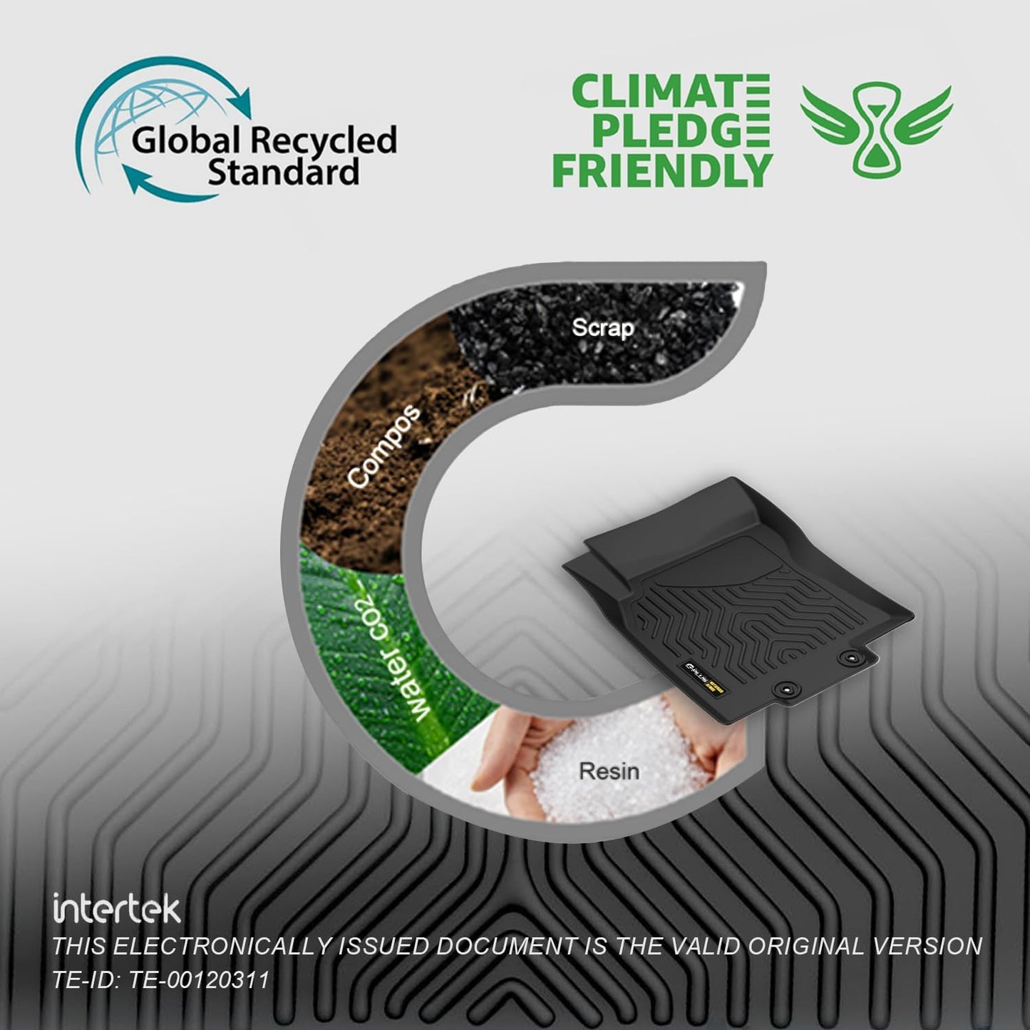 G-PLUS Heavy Duty TPE Floor Mats Cargo Liner Fit for Honda Pilot 2023 2024 2025 All Weather Full Cover Protection 1st & 2nd & 3rd Row Liner TPE Car Floor Cargo Liners Black,Alfombras para carro