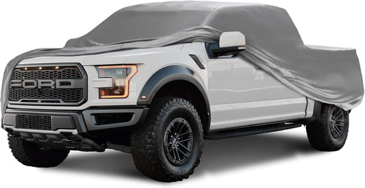 Car Covers Weatherproof Max Truck Cover & Warranty Compatible with Ford 1990-2019 F-150 SuperCab, 8' & Shell– Outdoor Cover, Prevents Theft with Cable Lock