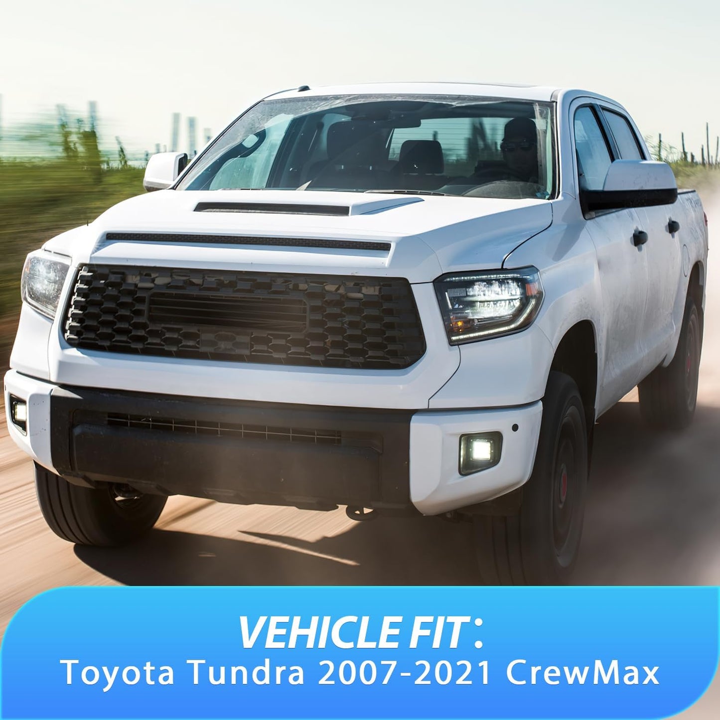 Nilight in-Channel Rain Guards for Toyota Tundra Crew Max 2007 2008 2009 2010 2011 2012 2013 2014 2015 2016 2017 2018 2019 2020 2021, Vent Window Visors, Original Window Deflectors-4PCS