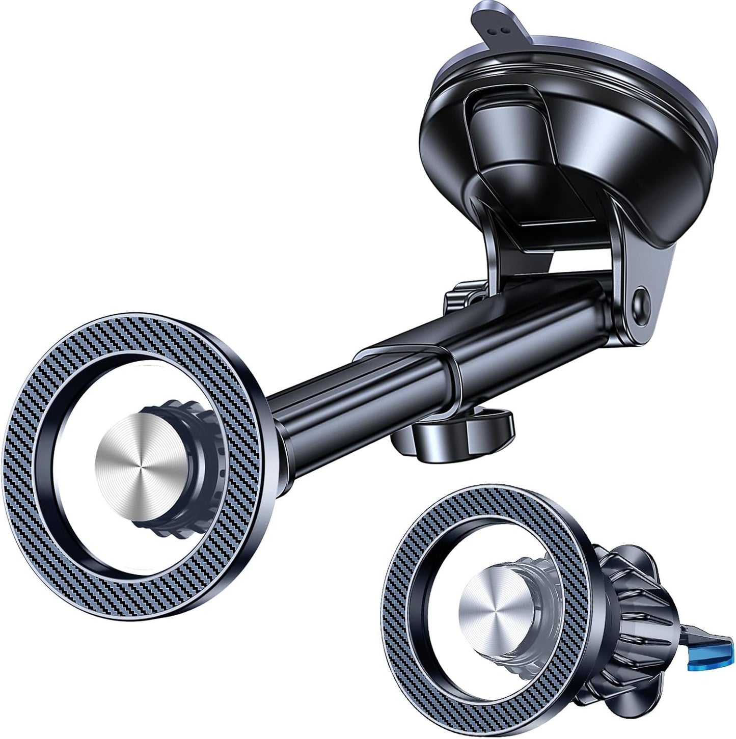 Coolpow for MagSafe Car Mount【Windshield+Vent+Dash】Magnetic Phone Holder for Car Phone Holder Mount Cell Phone Holders for Your Car Accessories Suction Cup Mount for Garmin GPS Fit iPhone 16 15 14 13